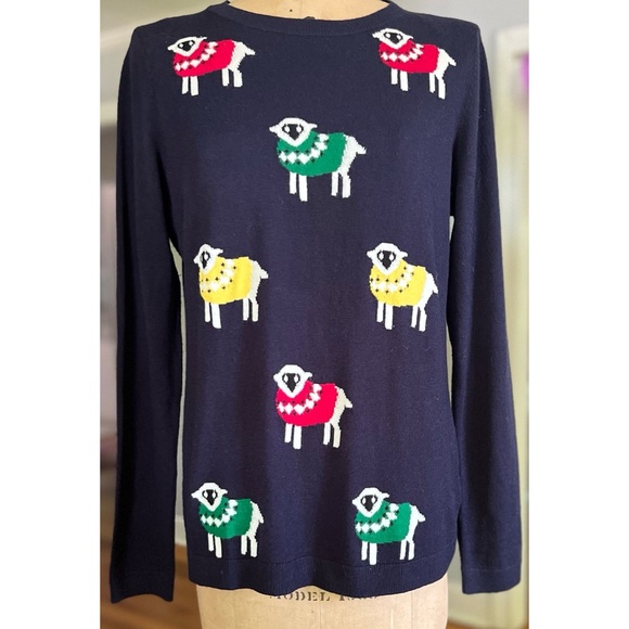 Talbots Sweaters - Talbots Sheep in Sweaters Novelty Print Sweater M